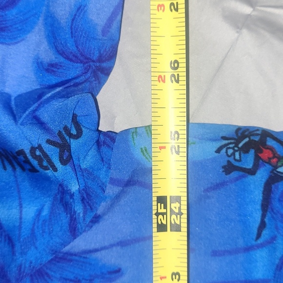 2 Piece Blue Matching Tunic & Pants Caribbean Palms & Dancers Print Resortwear - Picture 9 of 11